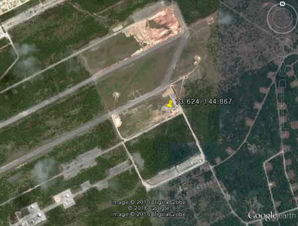 ‘구글 어스’를 통해 본 괌에 있는 사드 배치 지역