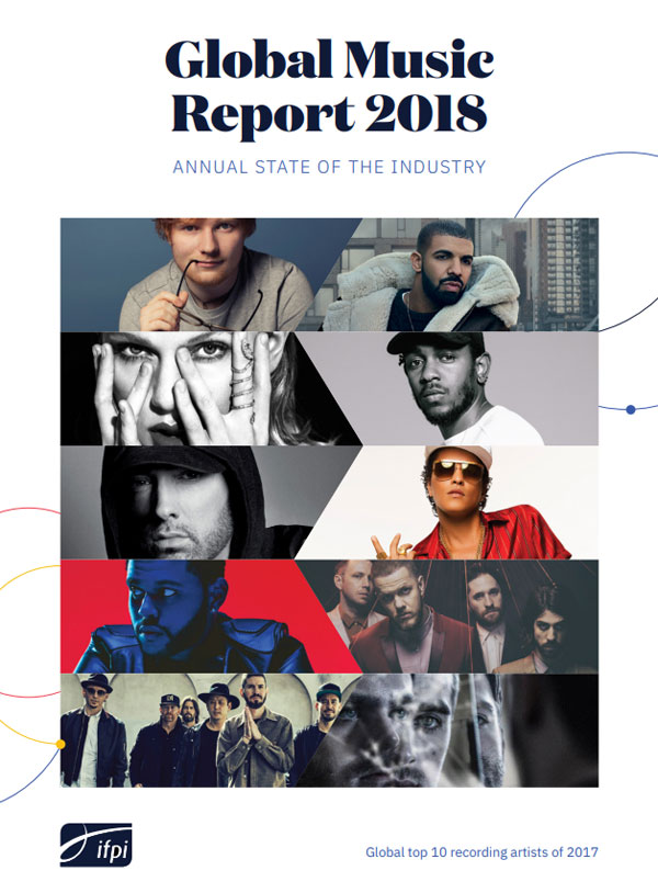 Global Music Report 2018 표지