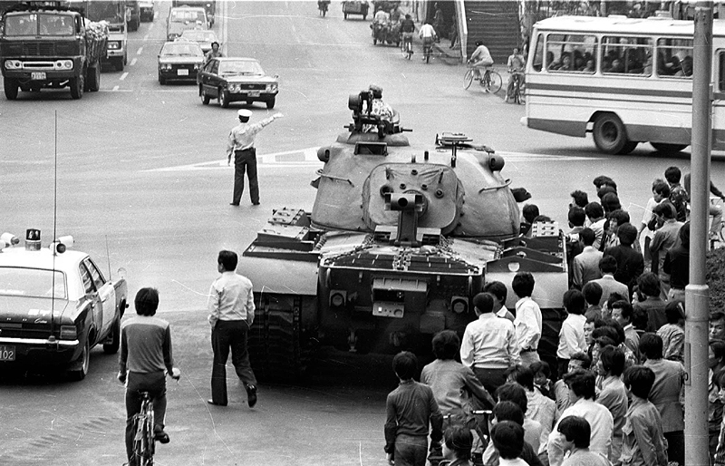 1979년 박정희 유신독재 아래에서 일어난 부마민주항쟁.