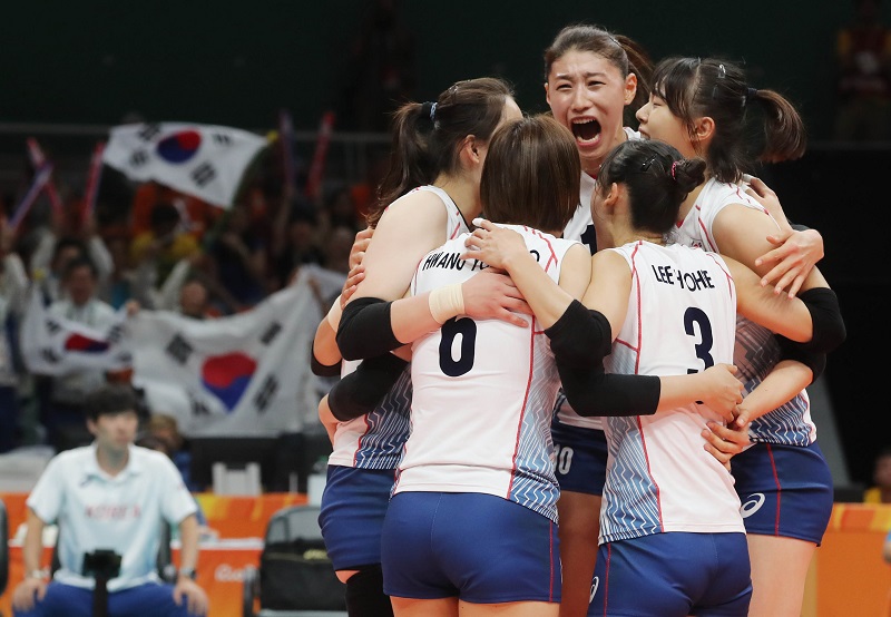 한국 여자 배구 팀