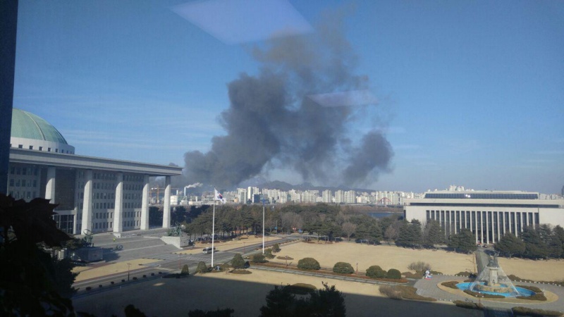 3일 오후 3시10분께 서울 마포구 서교동사거리 인근 공사장에서 큰 불이 났다.