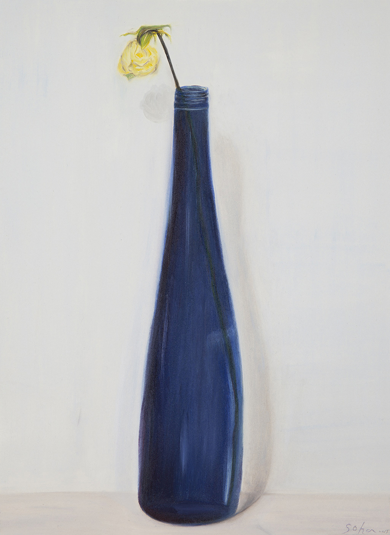이소하, silence in a bottle, oil on paper, 35.7 x 26cm, 2015