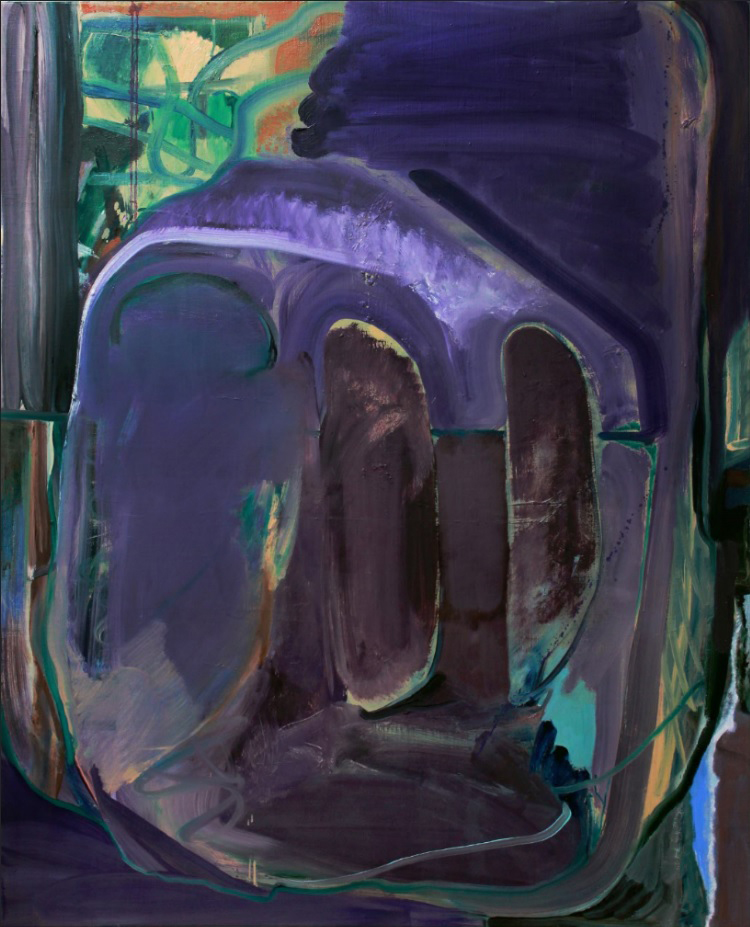 구지윤 ‘보라색 소음’전_구지윤_보라색 소음(Purple Noise)_2017_oil on canvas_100x80cm