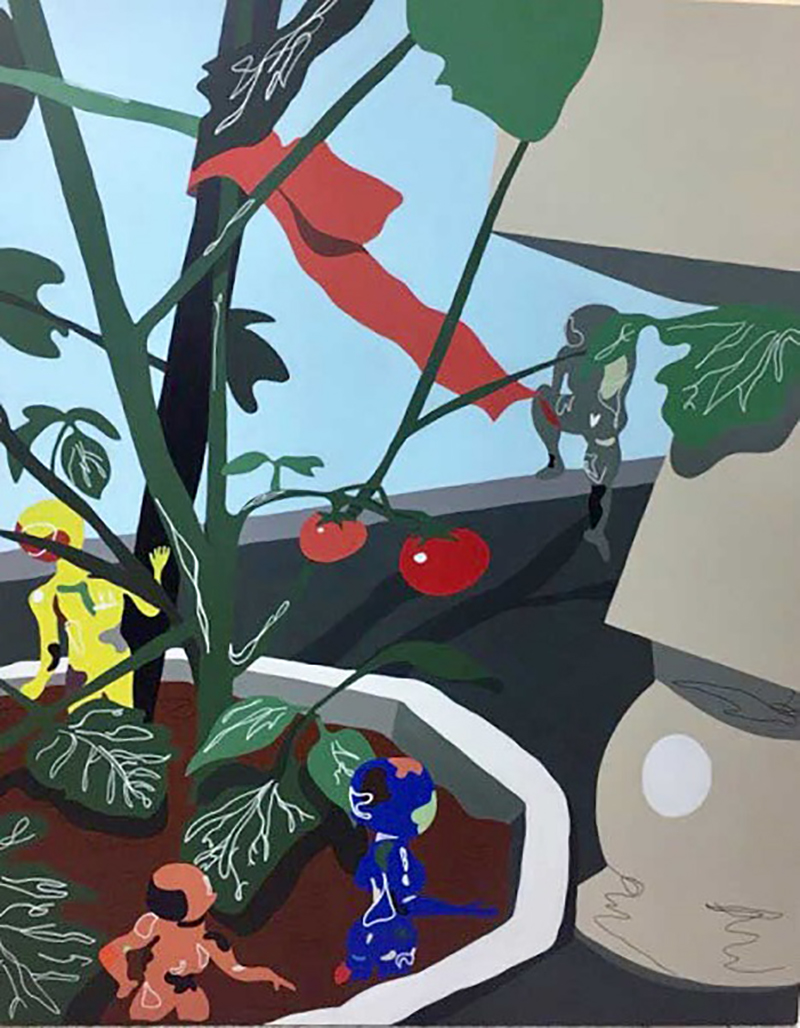 오예람, 〈Fruit〉, Acrylic on canvas,162.2x130.0cm, 2018