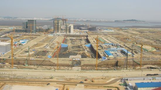 공사중인 송도글로벌캠퍼스