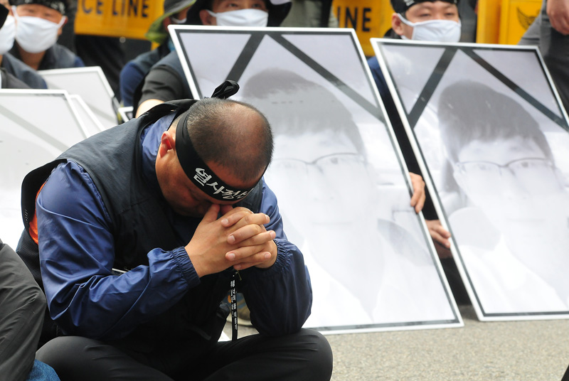 삼성 염호석 열사를 떠나보내는 슬픔