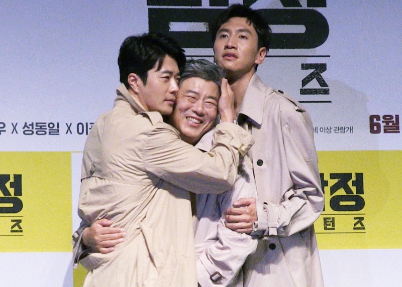 영화 '탐정:리턴즈' 제작보고회의 권상우, 성동일, 이광수