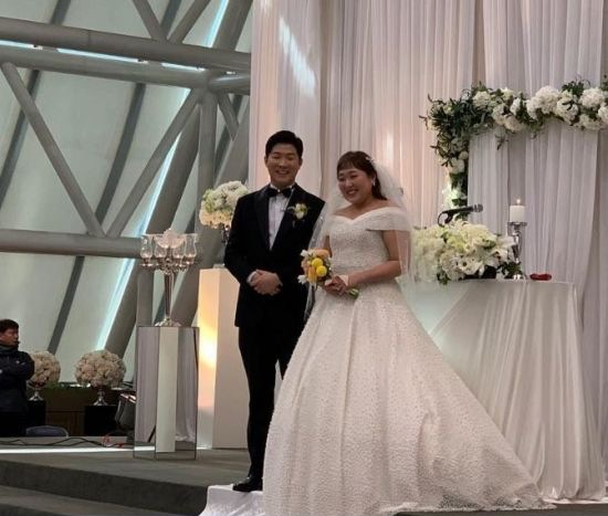 8일 KBS 신관웨딩홀에서 진행된 개그우먼 이수지의 결혼식