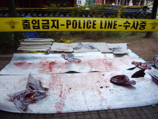 30대 남성, 조계사에서 칼 휘둘로