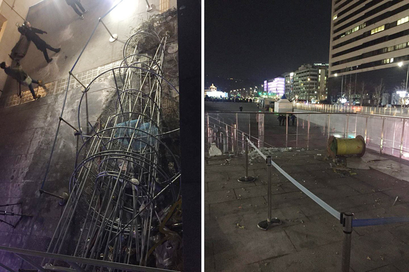 지난 1일 극우보수 단체는 세월호참사 추모전시물 및 촛불조형물을 파손·방화했다.