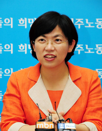 이정희 민주노동당 대표