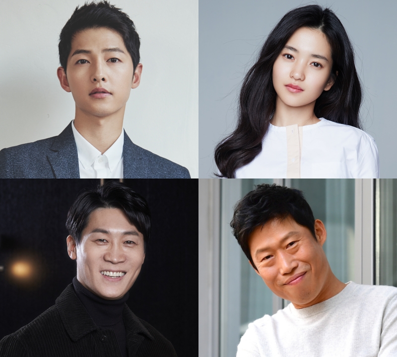 영화 ‘승리호’(가제)에 출연하는 배우 송중기, 김태리, 진선규 그리고 유해진
