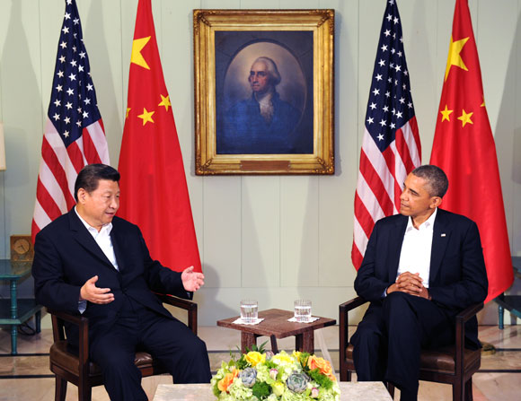 지난 6월 7일 미국을 방문한 시진핑 중국 국가주석과 오바마 미국 대통령이 정상회담을 가졌다.