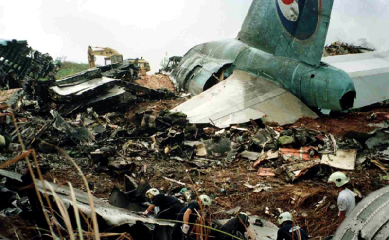 1997년 8월 발생한 대한항공 보잉747 미국 괌공항 착륙 사고 (자료사진)