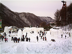 태백산 눈 축제장