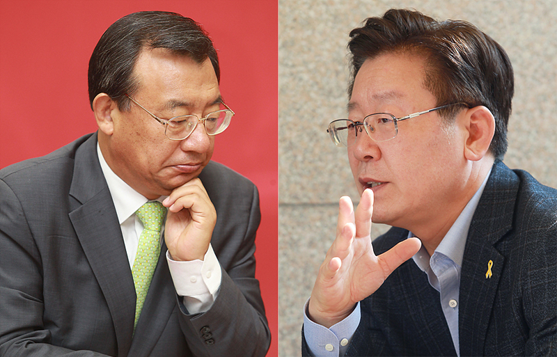 새누리당 이정현 최고위원(왼쪽), 이재명 성남시장(오른쪽)