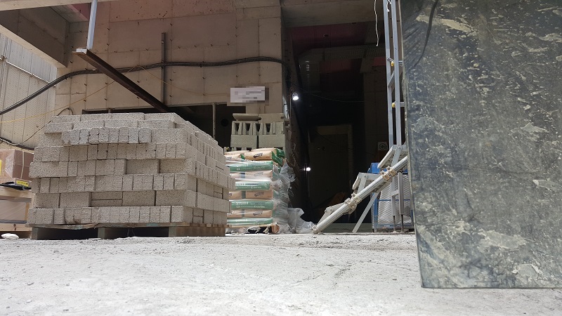 9일 작업자가 보이지 않는 강남의 한 건설현장