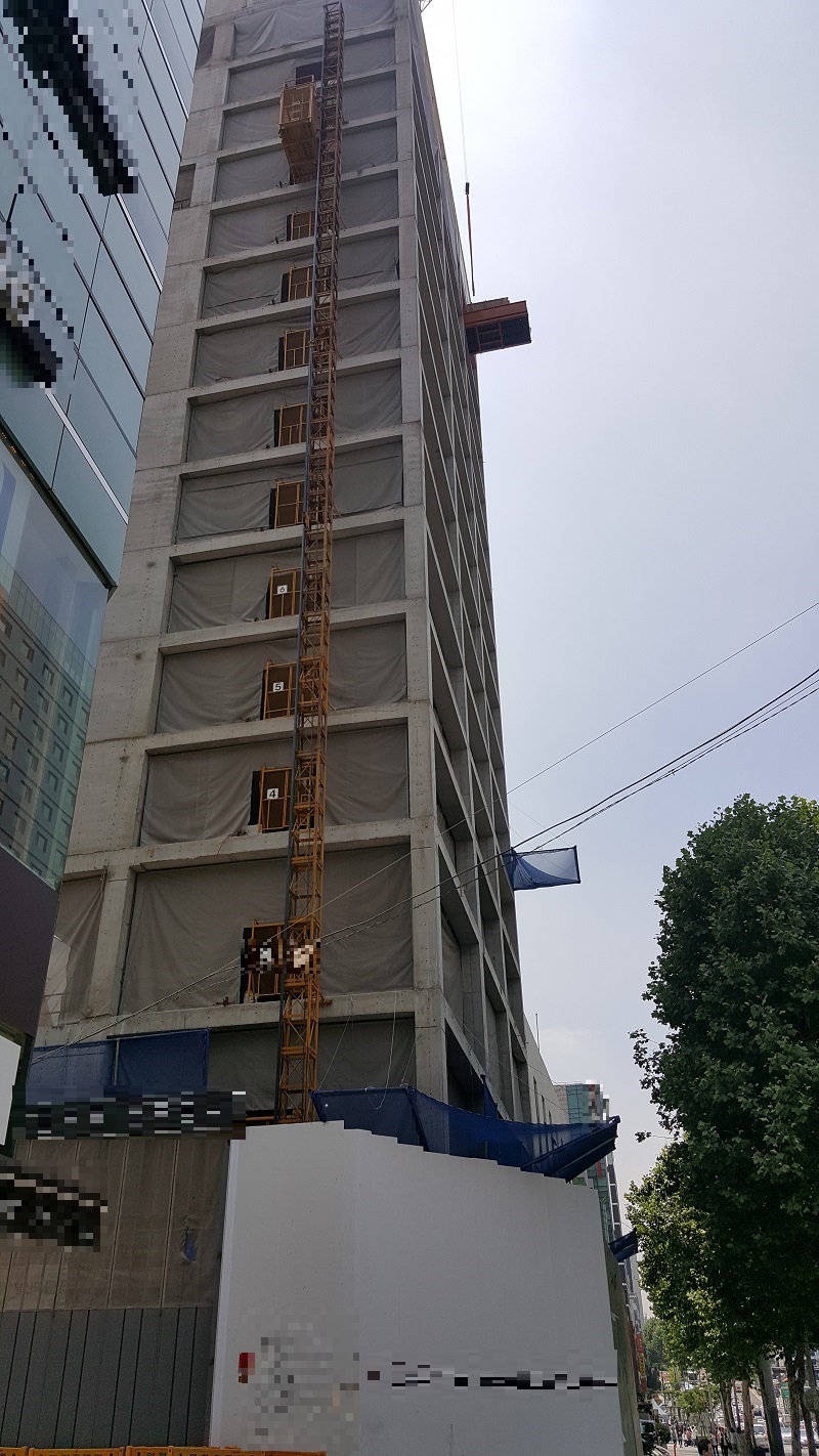 일용직 근로자가 사망한 강남의 한 건설현장