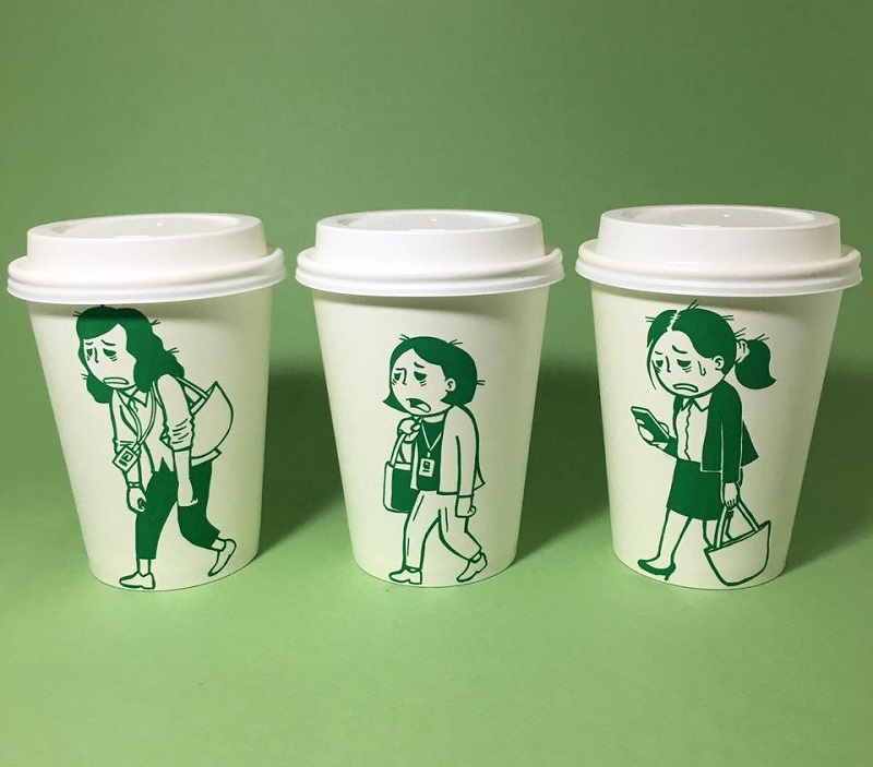 김수민 작가의 종이컵 아트