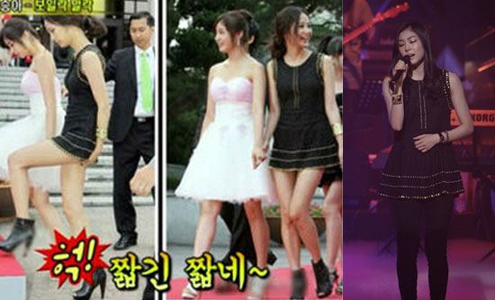 윤승아 드레스 '망신'