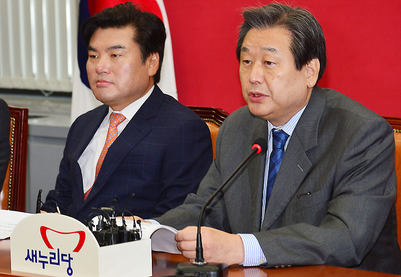 서울 여의도 국회에서 열린 최고위원회의에서 모두발언 하는 김무성 새누리당 대표