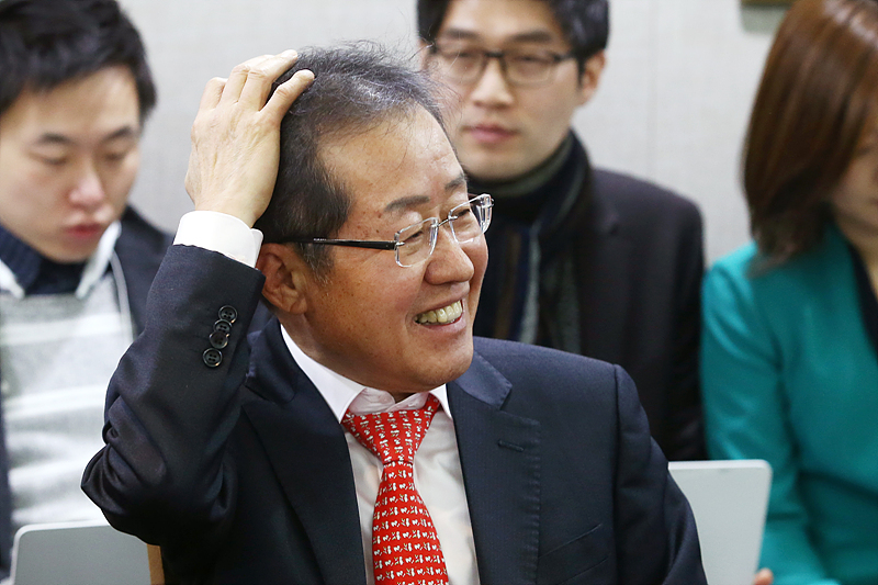 자유한국당 대선 주자인 홍준표 경남도지사