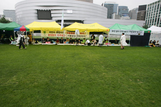 10일 서울광장 주변