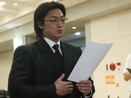 아들 김중도 앙드레김 별세관련 브리핑