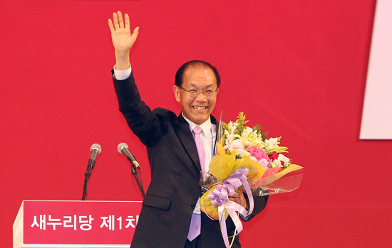 새누리당 신임 당대표로 선출된 황우여
