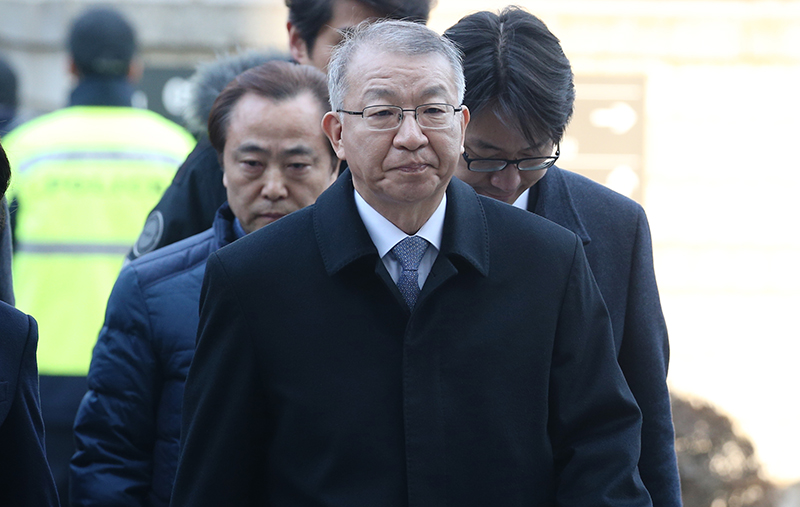 사법농단 의혹의 정점에 있는 양승태 전 대법원장.
