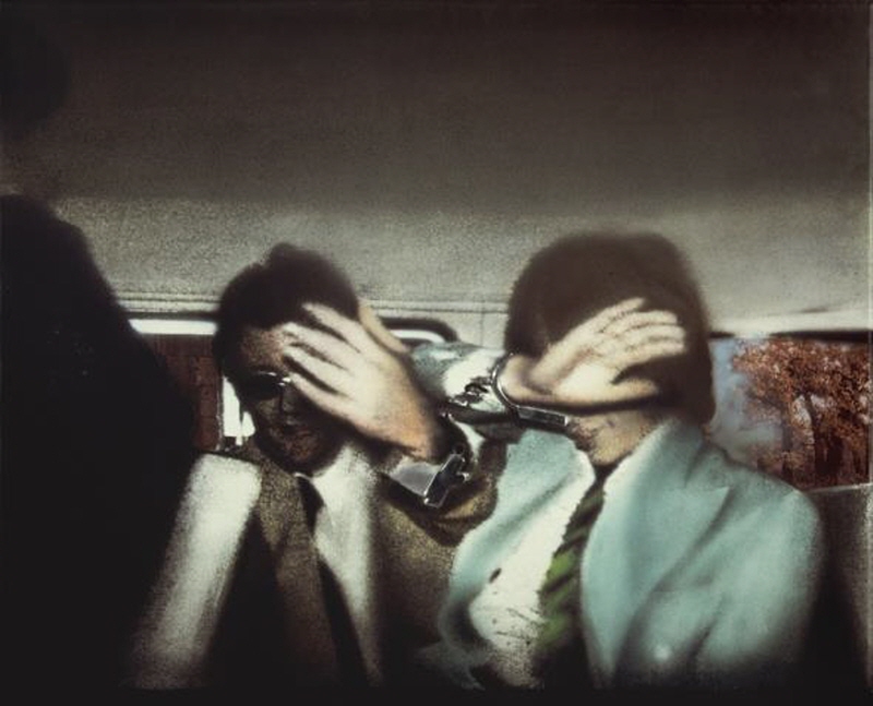 Swingeing London 67 (f), 1968-69, Acrylic paint, screenprint, paper, aluminium and metalised acetate on canvas, 67 x 85 cm, Tate:Purchased 1969