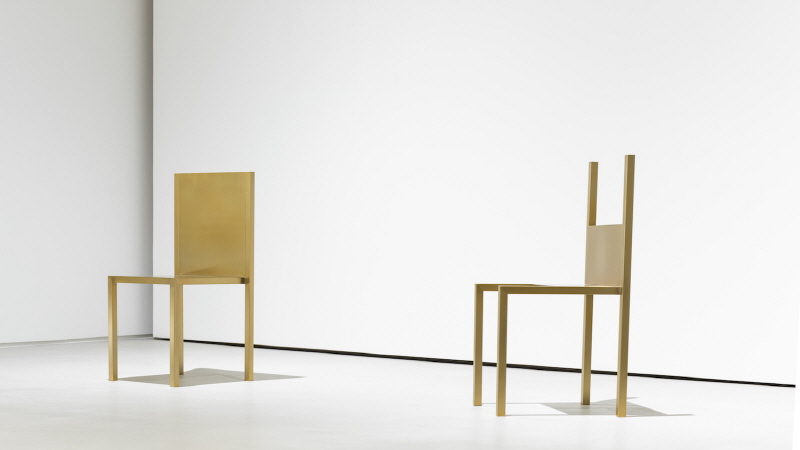 성정기, Chair, 80x40x36cm, 80x40x36cm each, 스테인리스 스틸, 2018