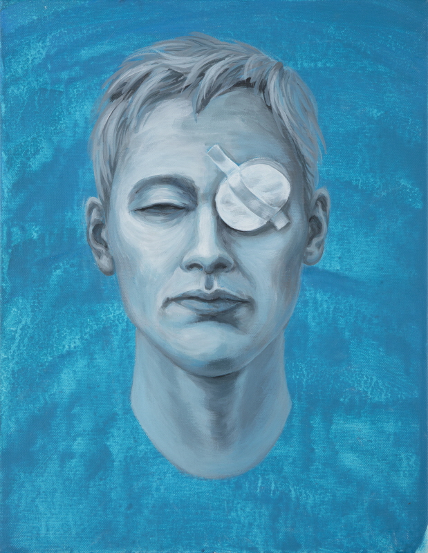 시대고독#1,캔버스에 아크릴, 27.3×22m, 2018