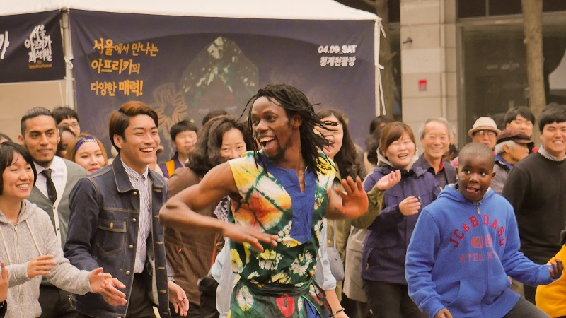지난 2016년 열린 서울 아프리카 페스티벌에서<br