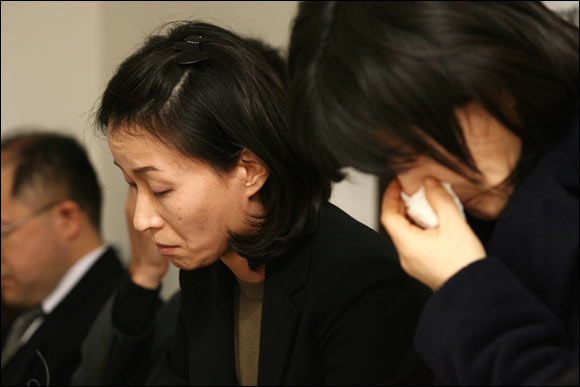 가족들의 눈물