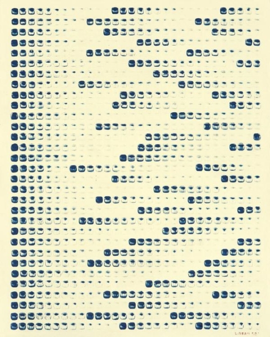 이우환, 〈점으로부터 No. 780217〉, 1978년