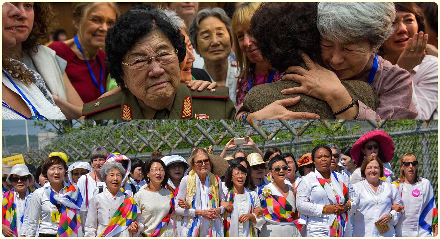 2015년 김 박사는 세계의 여성평화활동가와 한반도 평화를 위한 DMZ 가로지르기를 했다. '워먼 크로스 디엠지'는 북과 남을 오가며 분단의 정점인 휴전선을 따라 평화와 통일의 메세지를 전달했다.