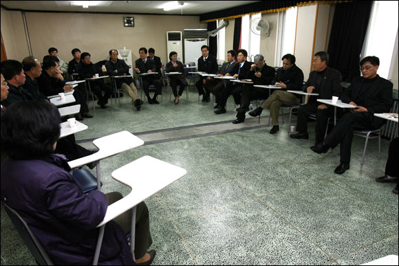 7일 대전 카톨릭문화회관에서 열린 민주노동당 시도당위원장 연석회의