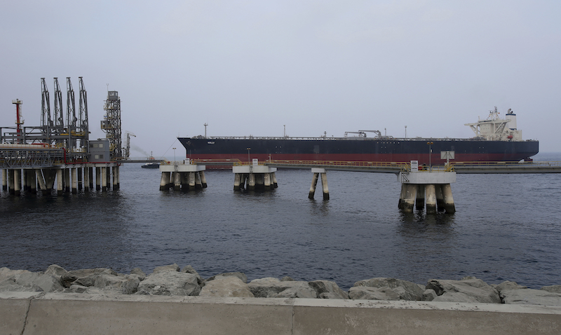 UAE동해에 위치한 푸자이라 항만의 원유수출 시설.