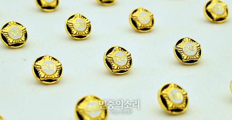 국회의원 배지. 자료사진.