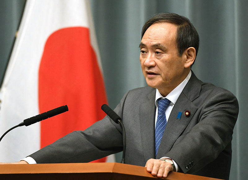 스가 요시히데(菅義偉) 일본 관방장관(자료사진)