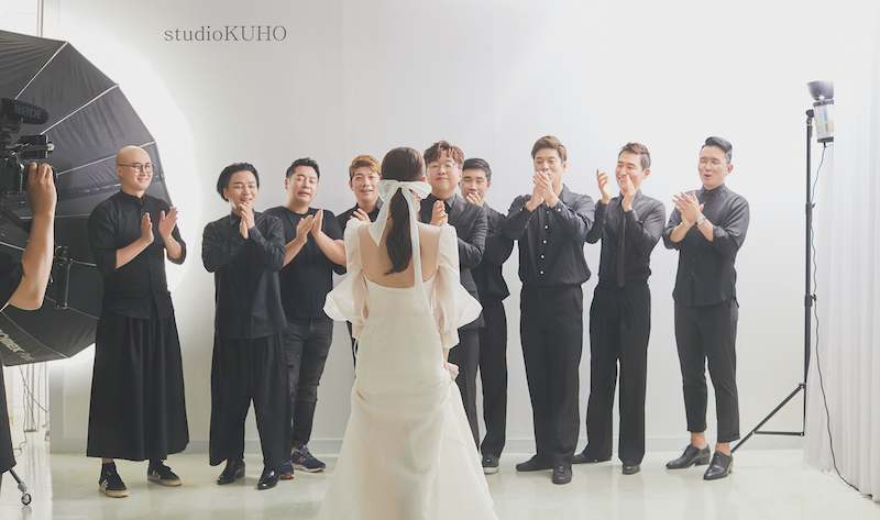 개그맨 박휘순 웨딩 촬영에 함께 참석한 동료들