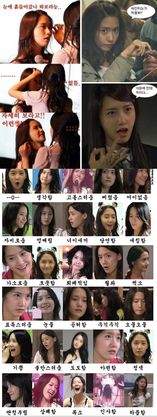 윤아 정색 시리즈 양아치같아?...표정 30종 세트 보면 포복절도 - 민중의소리