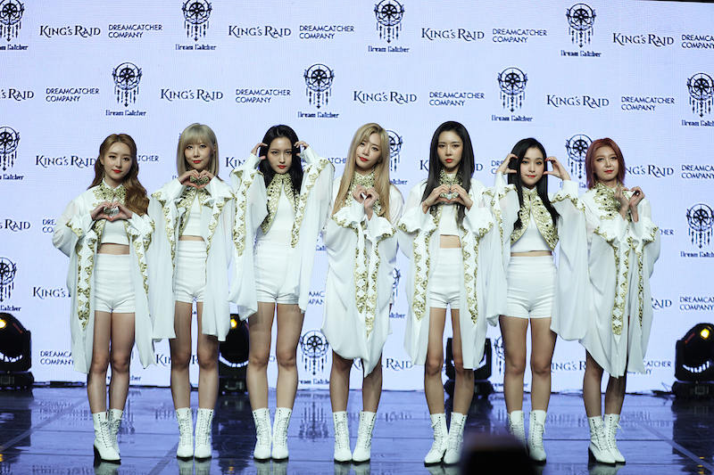 그룹 드림캐쳐의 스페셜 미니앨범 ‘Raid of Dream’ 발매 기념 미디어 쇼케이스. 2019.09.18