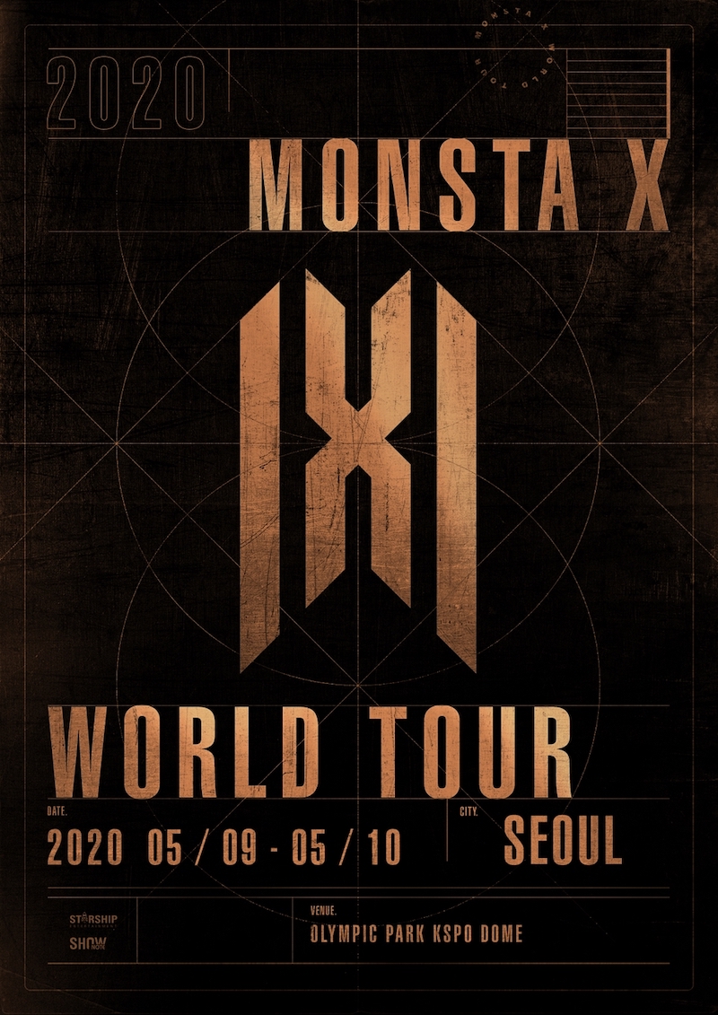그룹 몬스타엑스 2020년 월드투어 티저 포스터