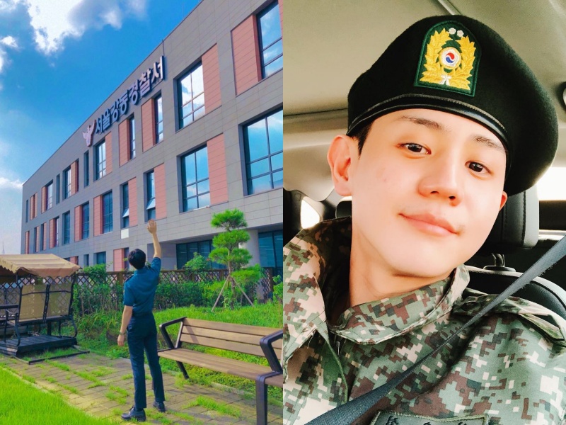 하이라이트 양요섭이 SNS에 남긴 사진.