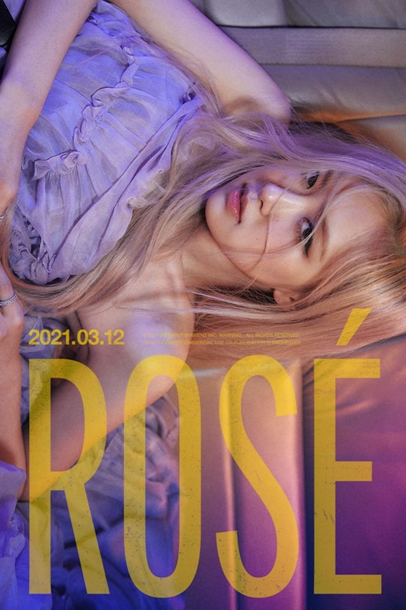 블랙핑크 로제 첫 솔로 앨범 티저 이미지.