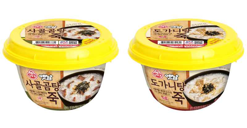 오뚜기, ‘옛날 사골곰탕죽’·‘옛날 도가니탕죽’ 출시