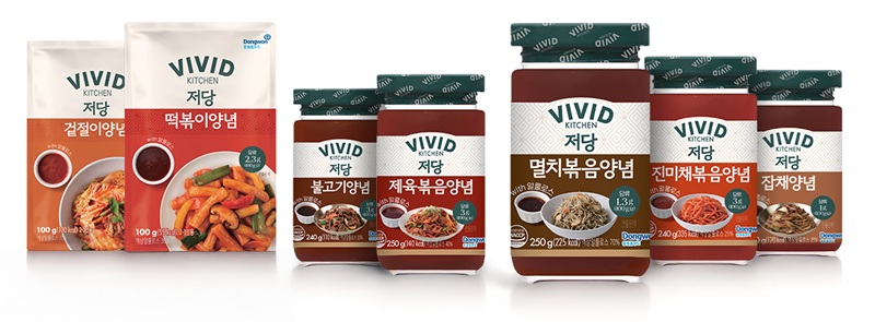 동원홈푸드, 한식 위한 비비드키친 저당 조리양념 7종 출시