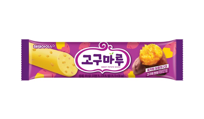 해태아이스, 가을 시즌 한정판 신제품 ‘고구마루바’ 출시